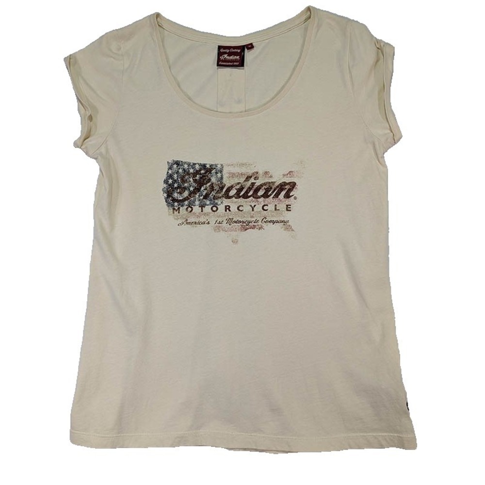 Indian Motorcycle T Shirt Womens M Lace‎ Up Back Biker Grunge Rocker Sturgis